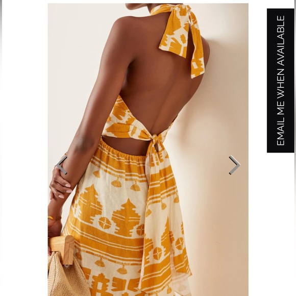 Johanna Ortiz Facundo Printed Linen Maxi Dress - Picture 2 of 9